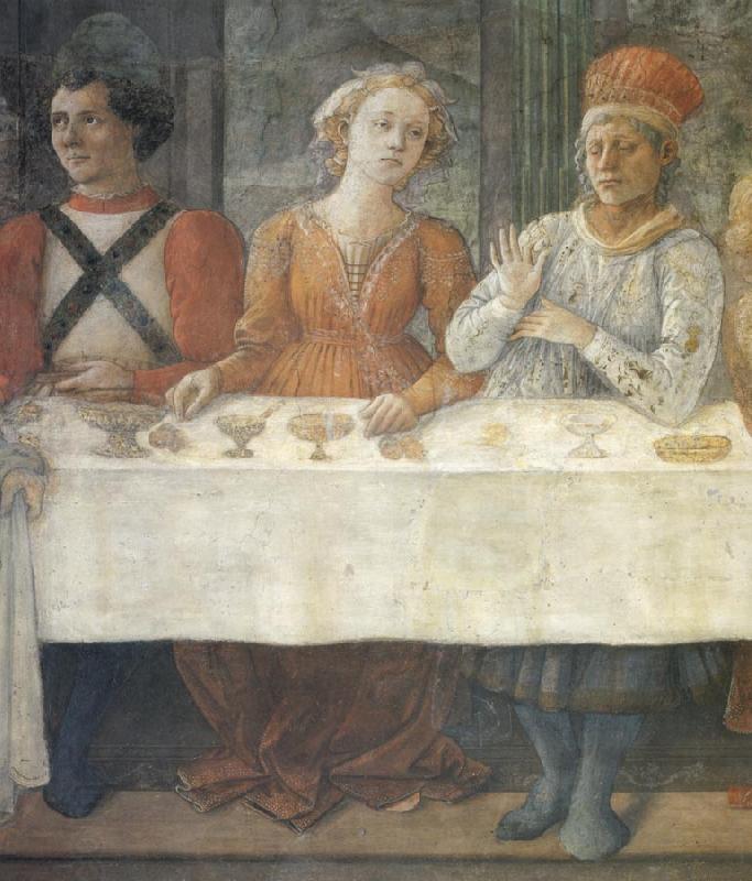 Fra Filippo Lippi Details of The Feast of Herod oil painting picture